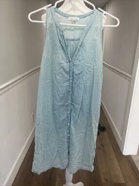 KERRY CASSILL Sleeveless Cotton Knee Length Dress Night Gown Lounge Size Small